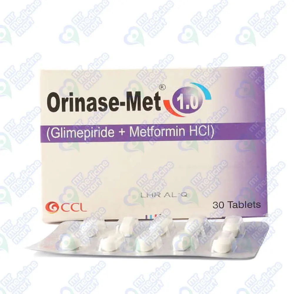 Orinase-Met 1mg+500mg Tablet 10 'S