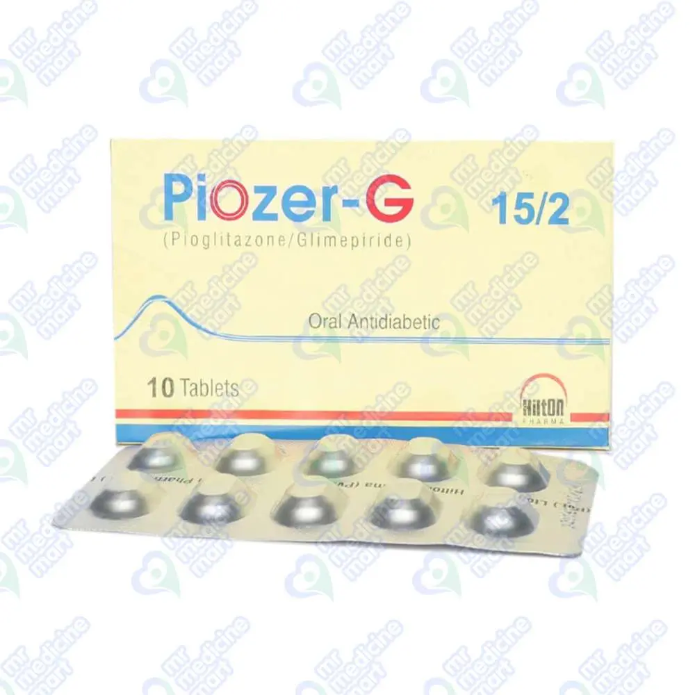 Piozer G 15mg/2mg Tablet 10 'S