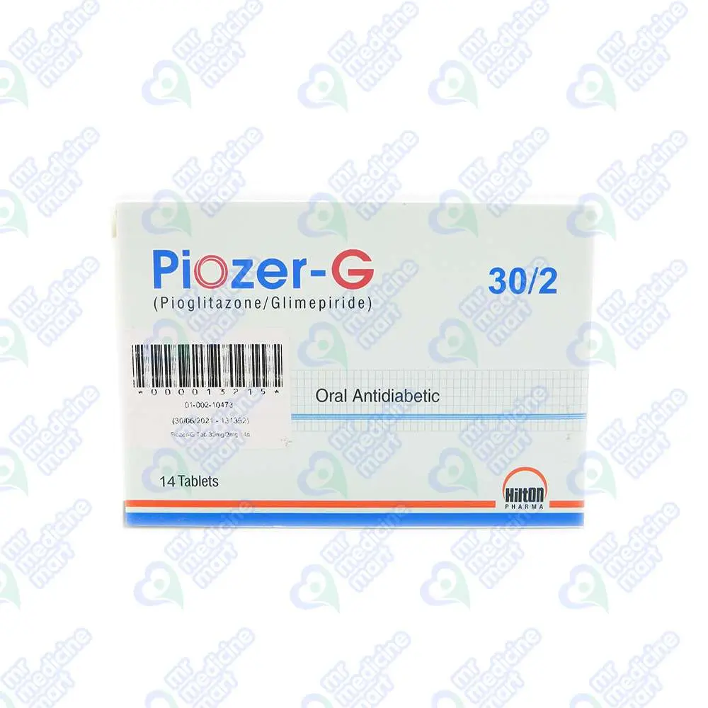 Piozer G 30mg/2mg Tablet 10 'S