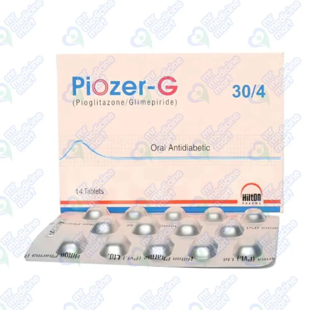 Piozer-G 30mg+4mg Tablet 10 'S