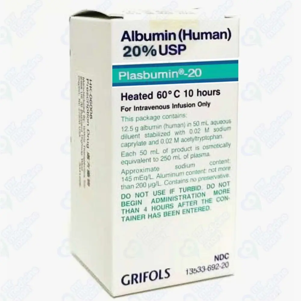 Plasbumin-20 Human Albumin 20% 100ml 