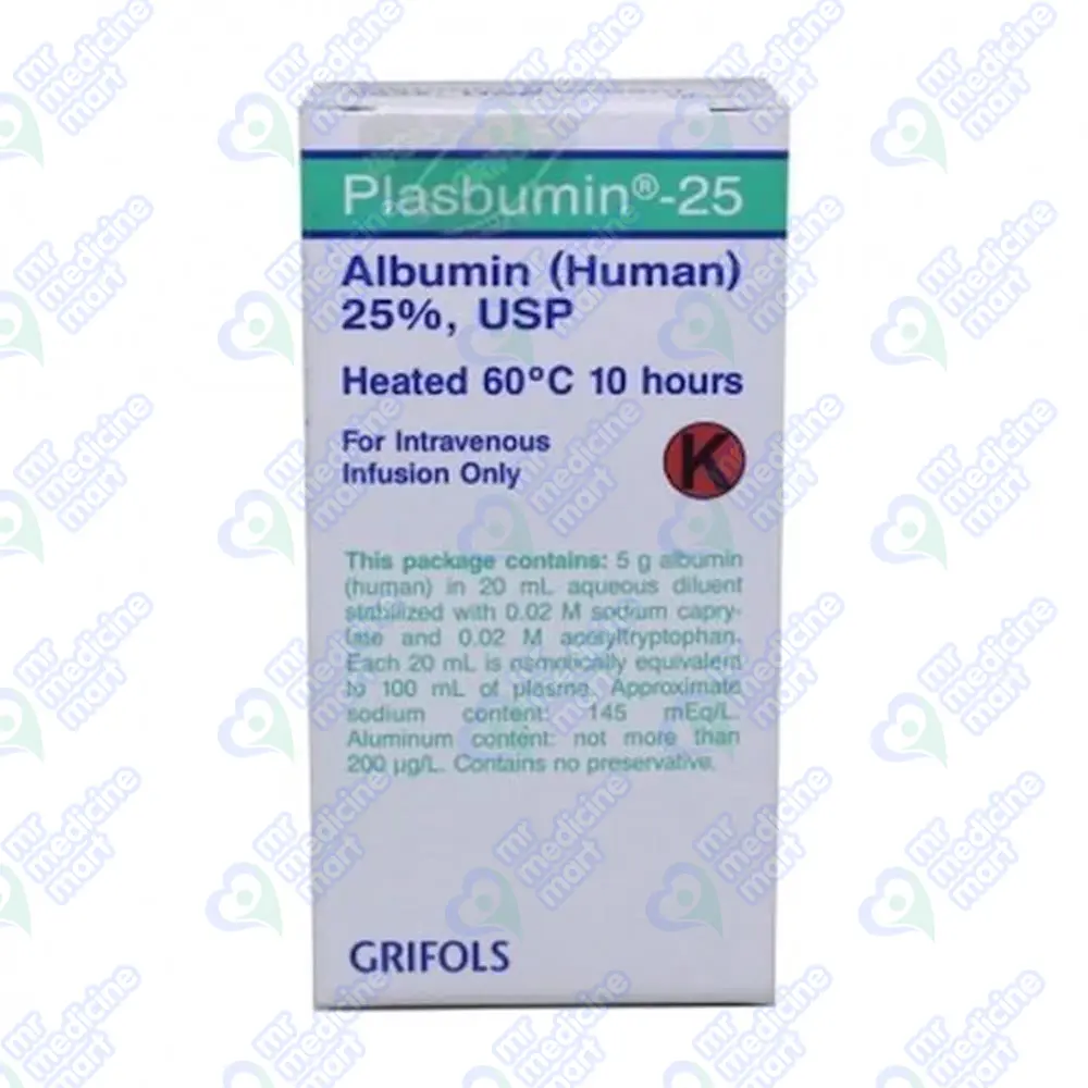 Plasbumin-25 Human Albumin 25% 100ml