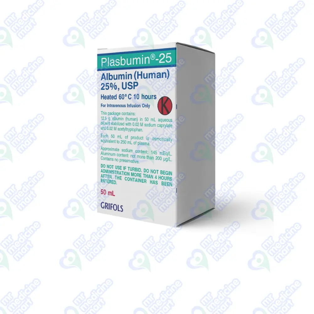 Plasbumin-25 Human Albumin 25% 50ml