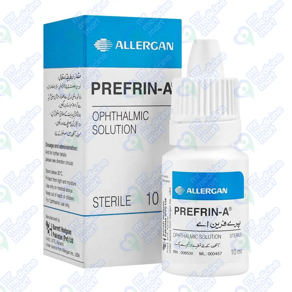Barfrin (Prefrin A) Drop 10ml (Phenylephrine) Price in Pakistan I Uses