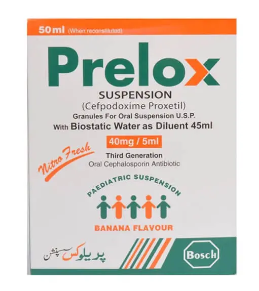 Prelox 40mg/5ml Suspension 50 Ml