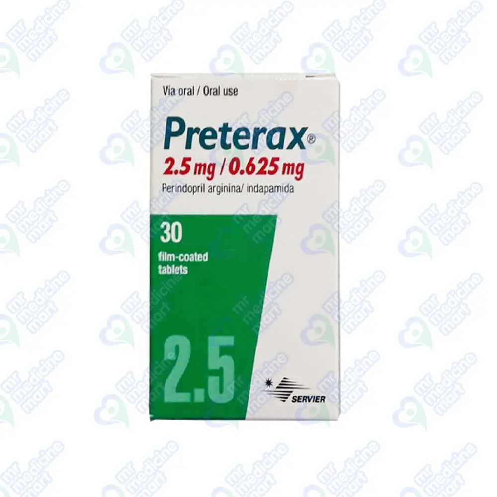 Preterax 2.5mg/0.625mg Tablet 10 'S