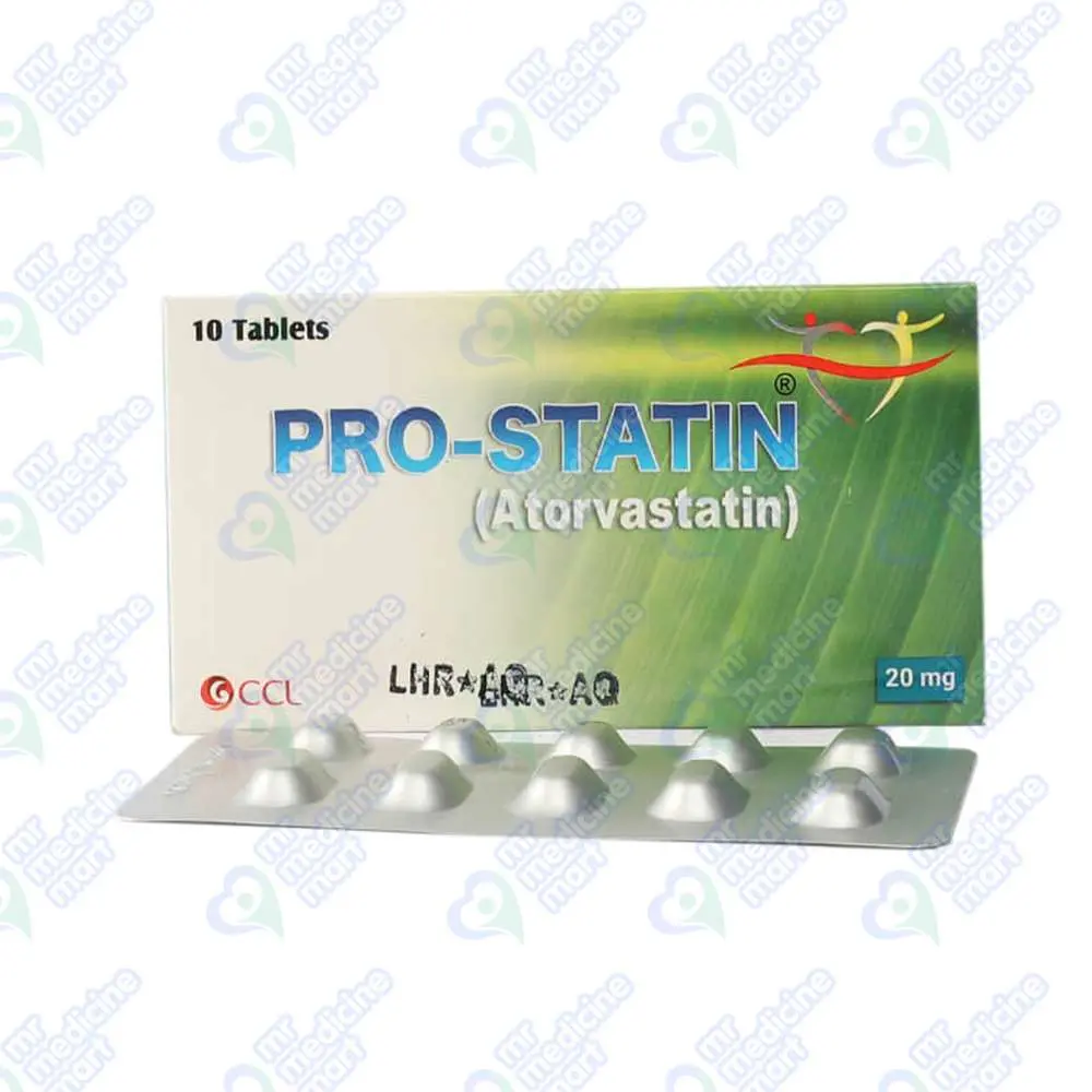 Pro-Statin 20mg Tablet 10 'S