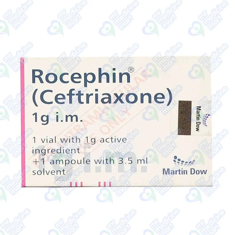 Rocephin IM 1gm Injection 1 vial