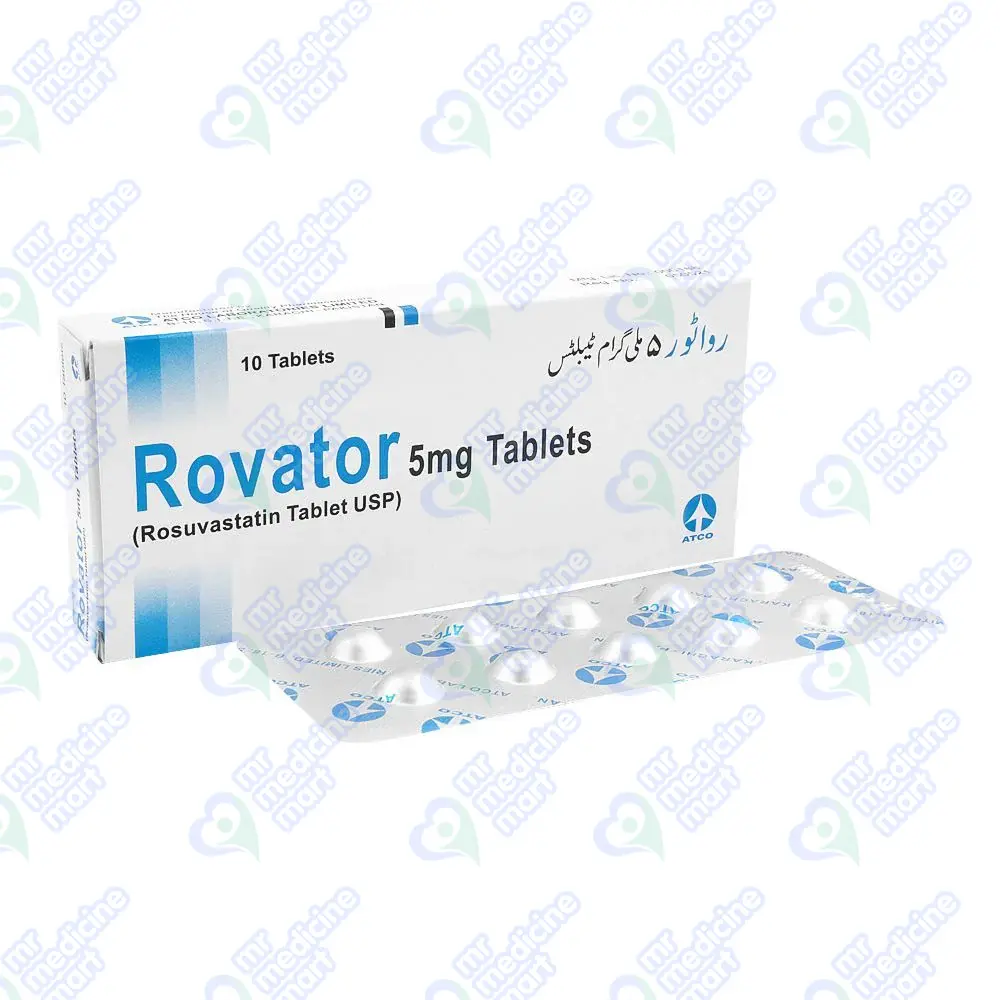 Rovator 5mg | Rosuvastatin for High Cholesterol | Mr Medicine Mart
