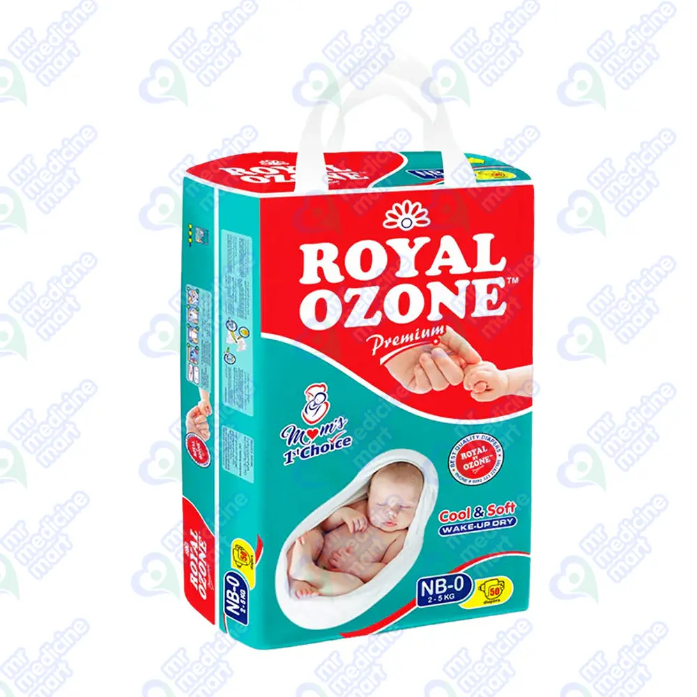 Royal Ozone 0 New Born Diaper 50's