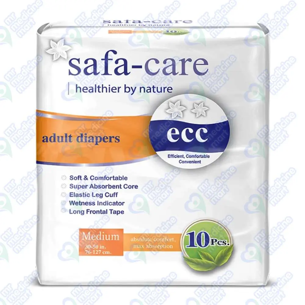 Safa-Care Adult Medium Diaper 10 'S