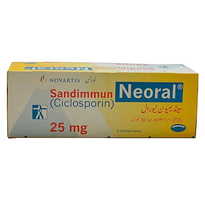 Sandimmun Neoral Capsules 25mg 50'S