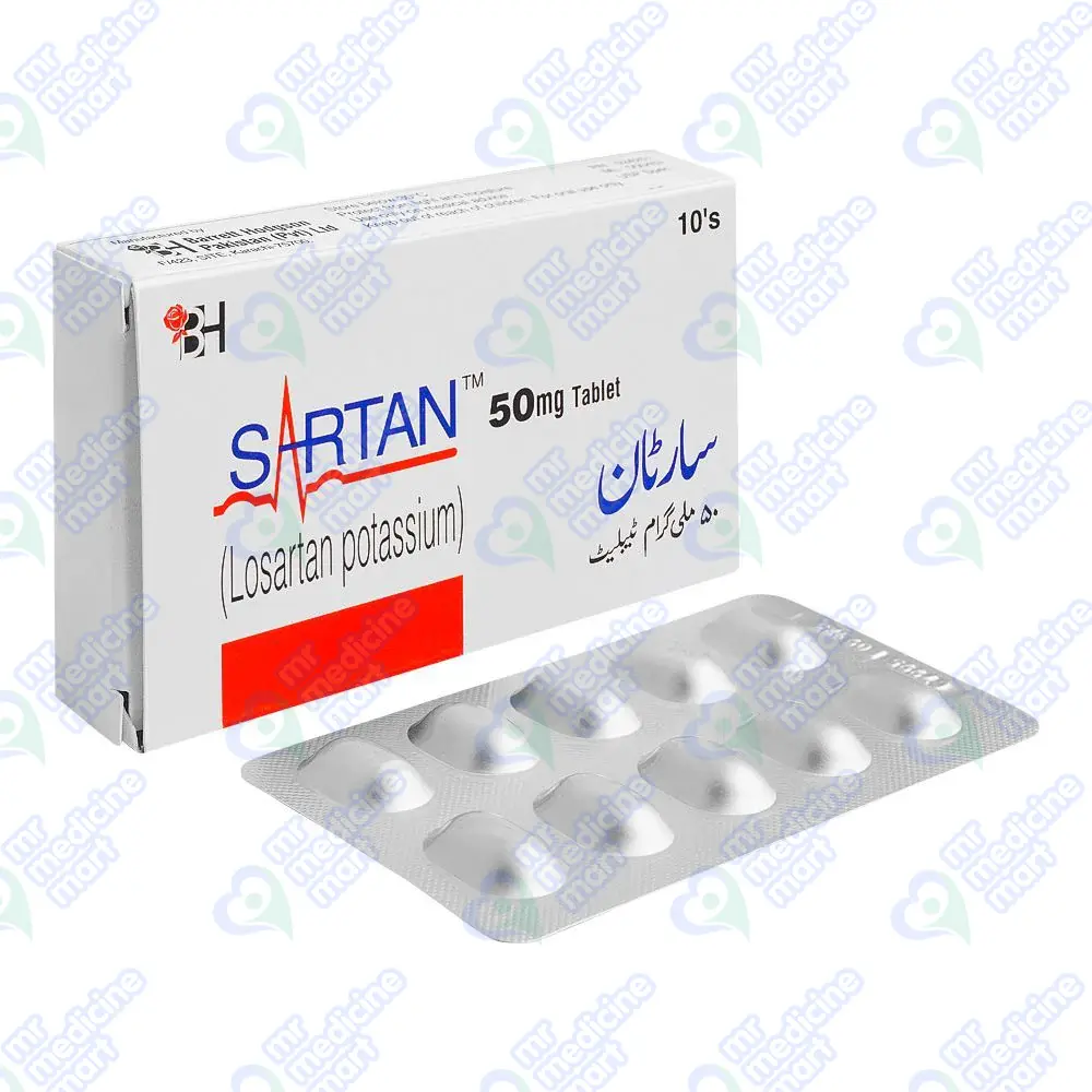 Sartan 50mg Tablet 10 'S