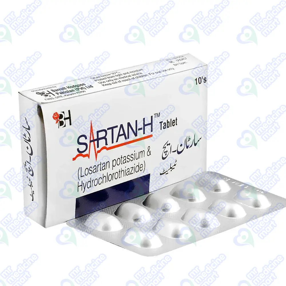 Sartan H 50mg+12.5mg Tablet 10 'S