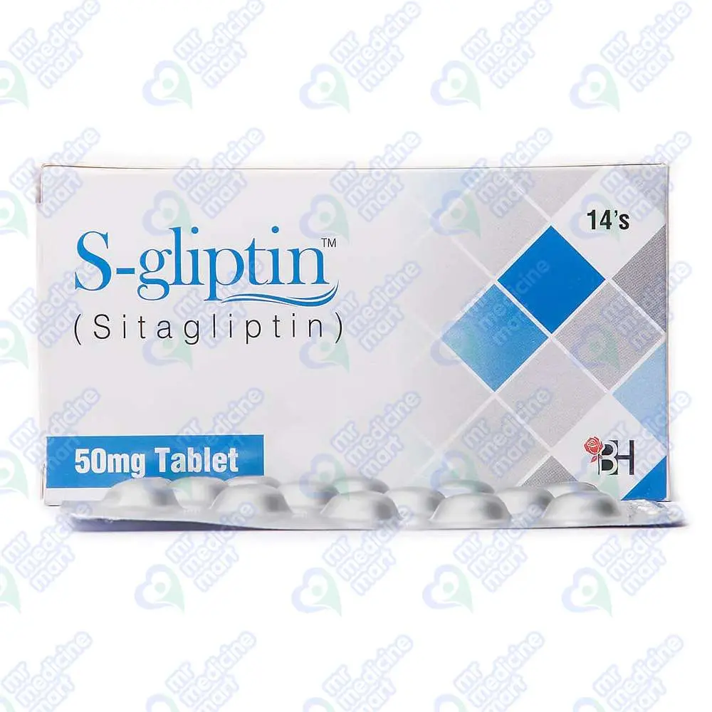 S-gliptin 50mg Tablet 14 'S