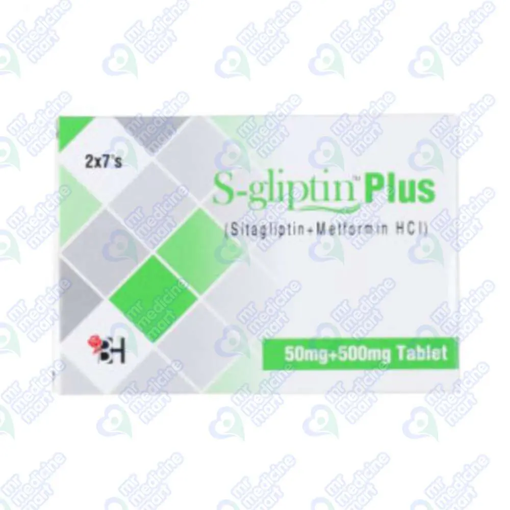 S Gliptin Plus 50/500mg Tablet 14's