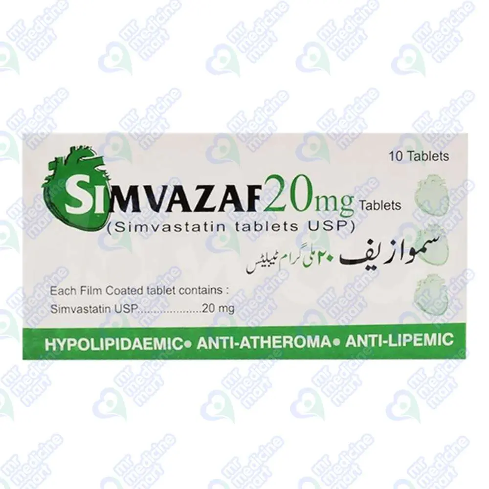 Simvazaf 20mg Tablet(Net)