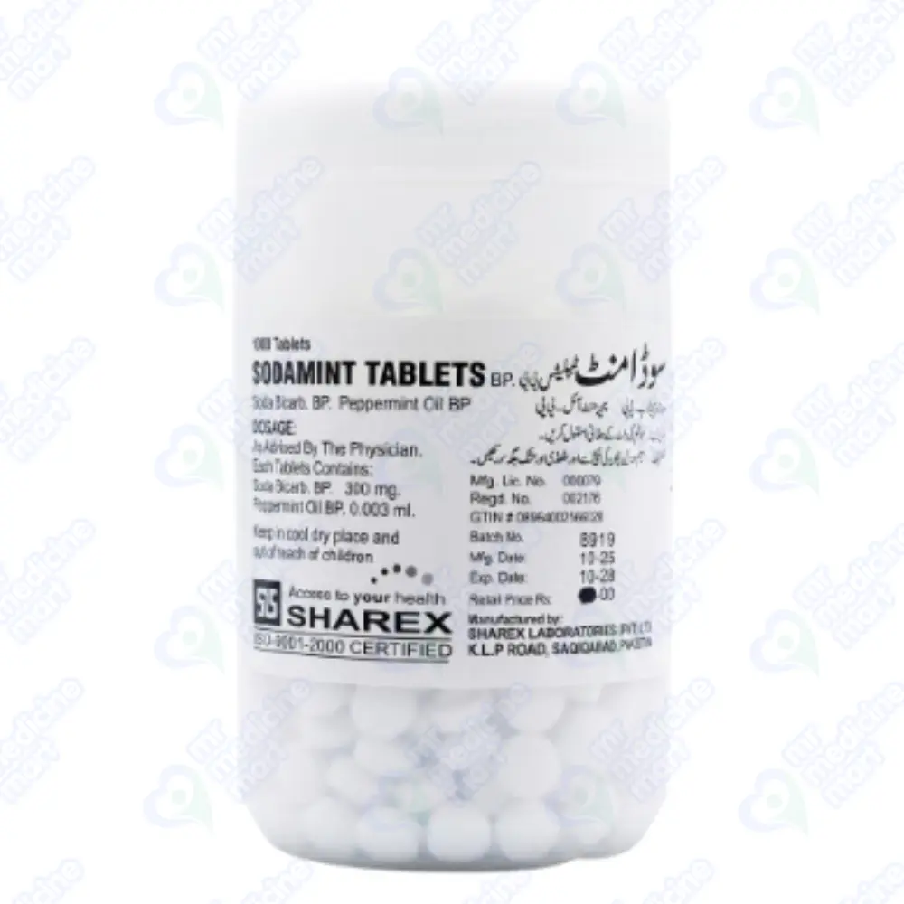 Sodamint (White) Tablets B.P
