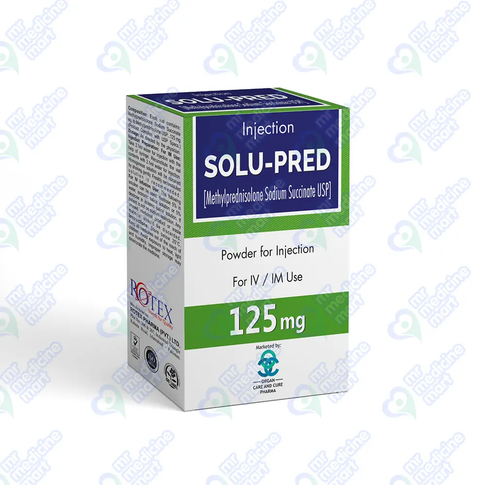Solu Pred Injection 125mg 1's