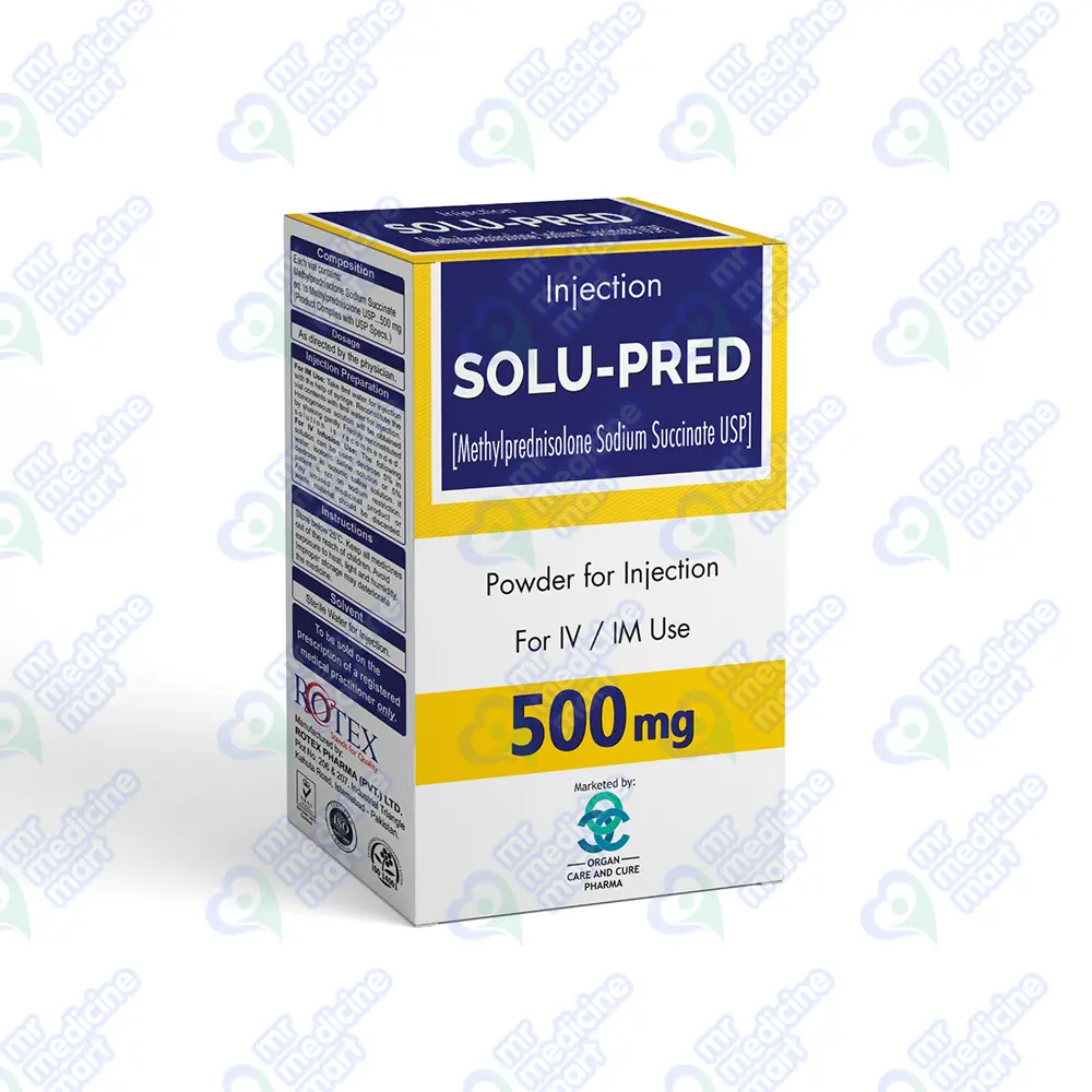 Solu Pred 500mg Injection