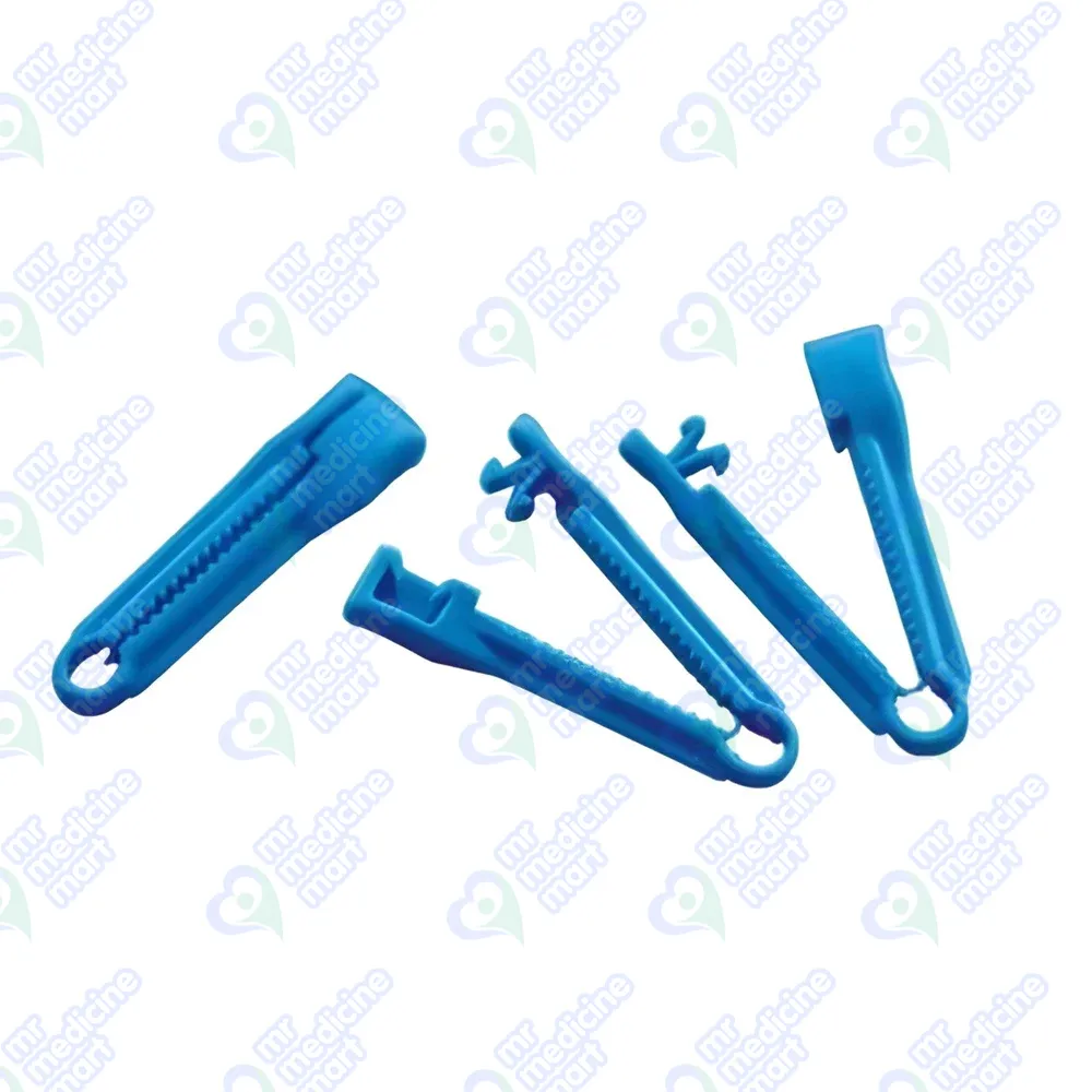 Sterile  Umbilical Cord-Clamp Blue