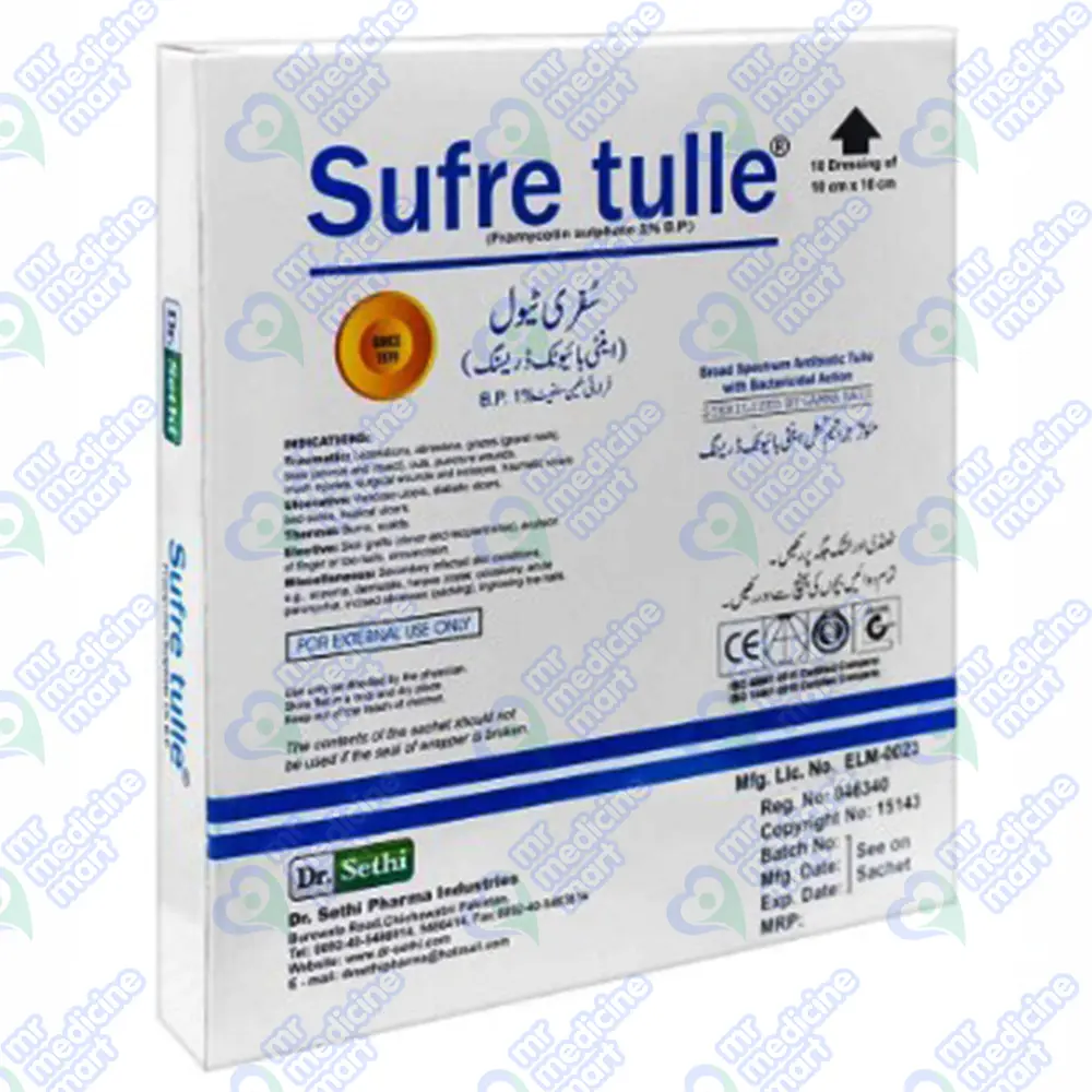Sufre Tulle Antibiotic Dressing