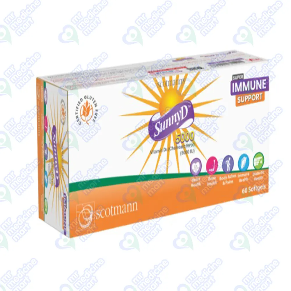 Sunny D  60 Softgels 5000IU
