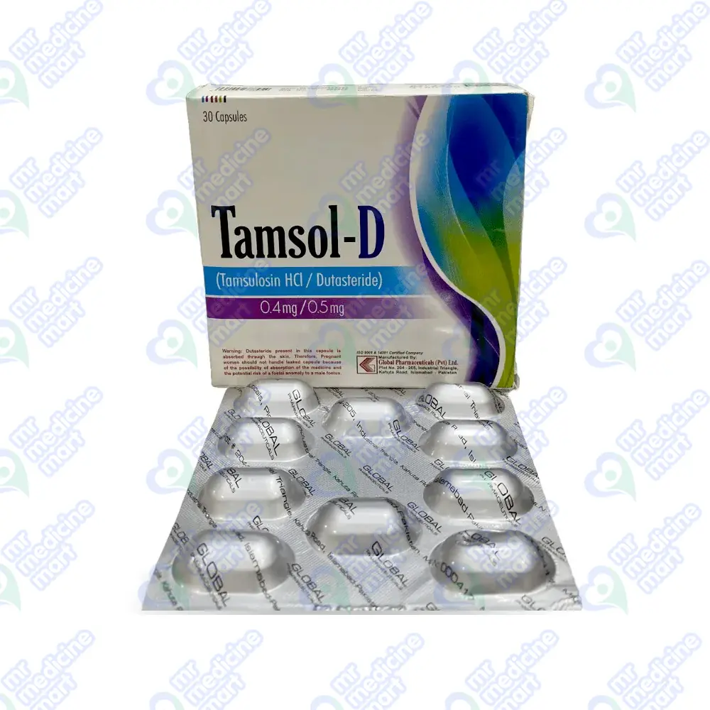 Tamsol D Caps 0.4mg/0.5mg 30's