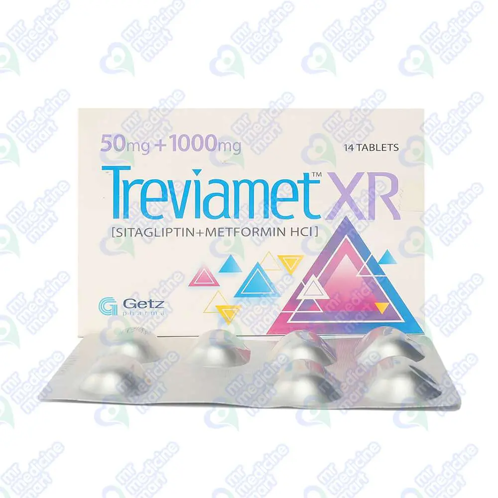 Treviamet XR 50mg/1000mg Tablet 7'S