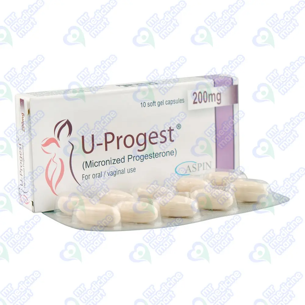 U Progest Softgel Caps 200mg