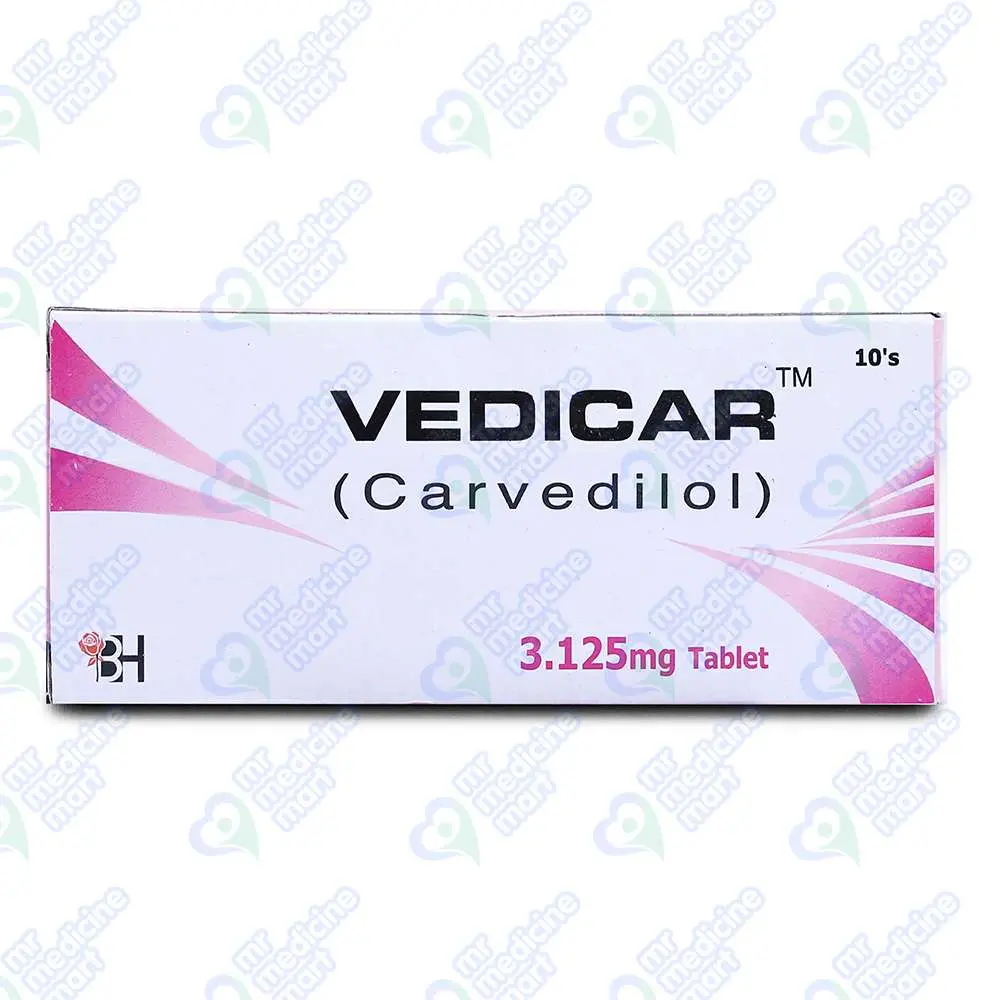 Vedicar 3.125mg Tablet 10 'S