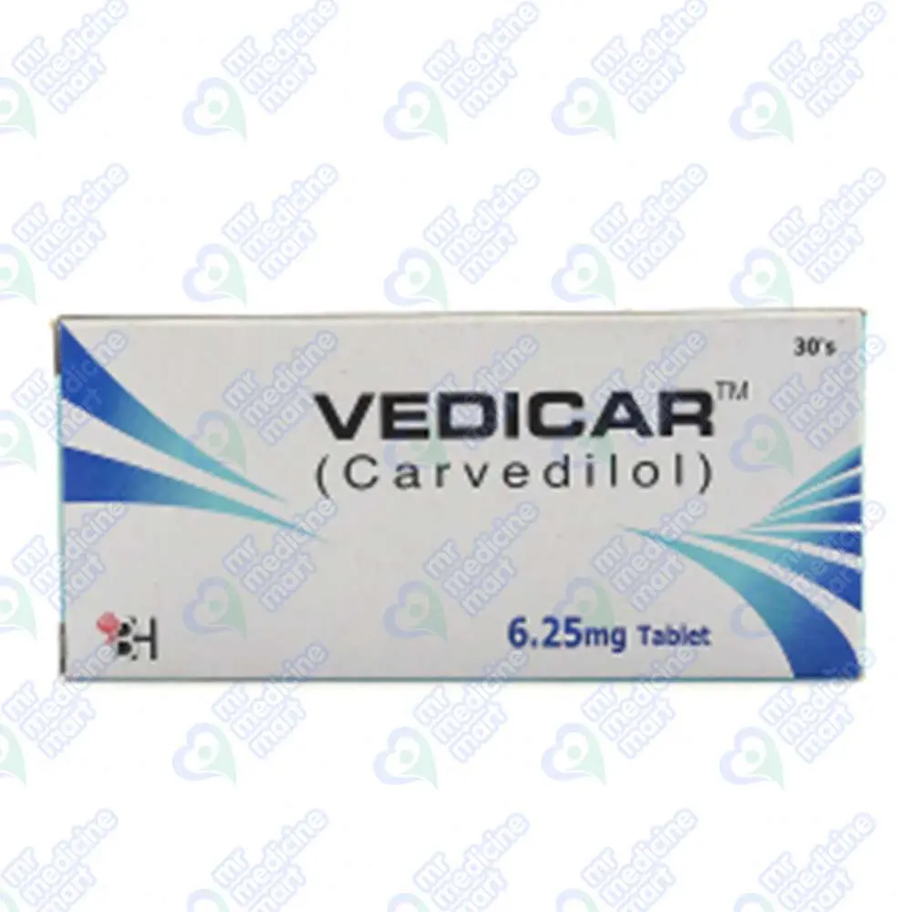 Vedicar 6.25mg Tablet 10 'S