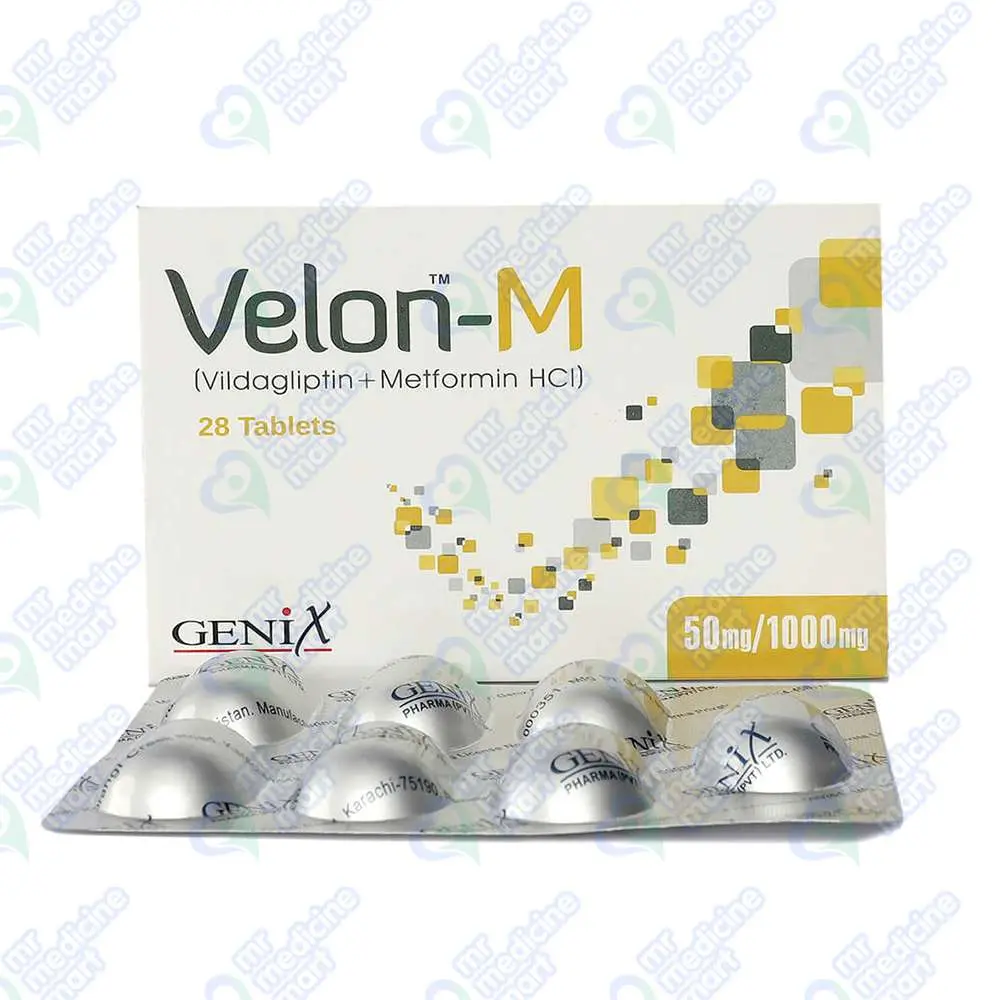 Velon M 50mg/1000mg Tablet 7'S