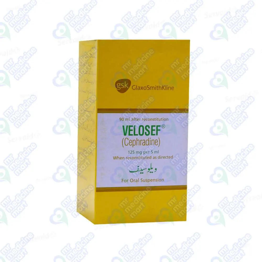 Velosef 125mg/5ml Suspension 90 Ml