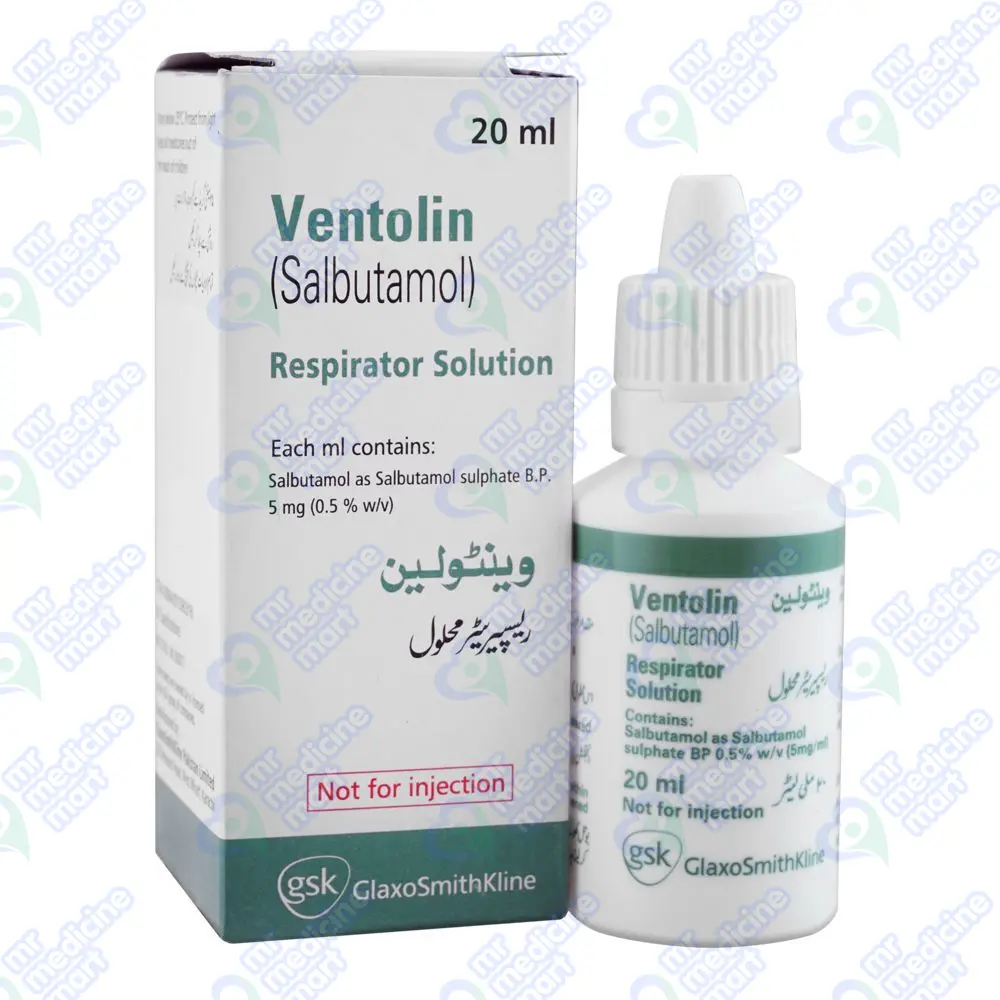 Ventolin Respirator 5mcg Liquid 20 ml
