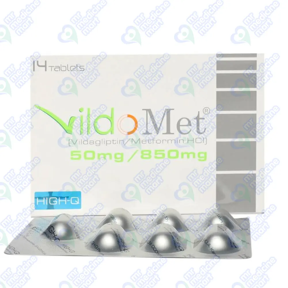 VildoMet 50mg+850mg Tablet