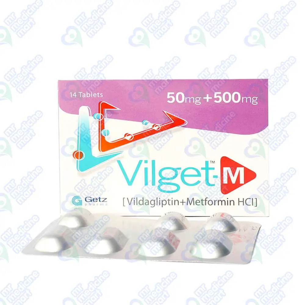 Vilget-M 50mg+500mg Tablet 7 'S