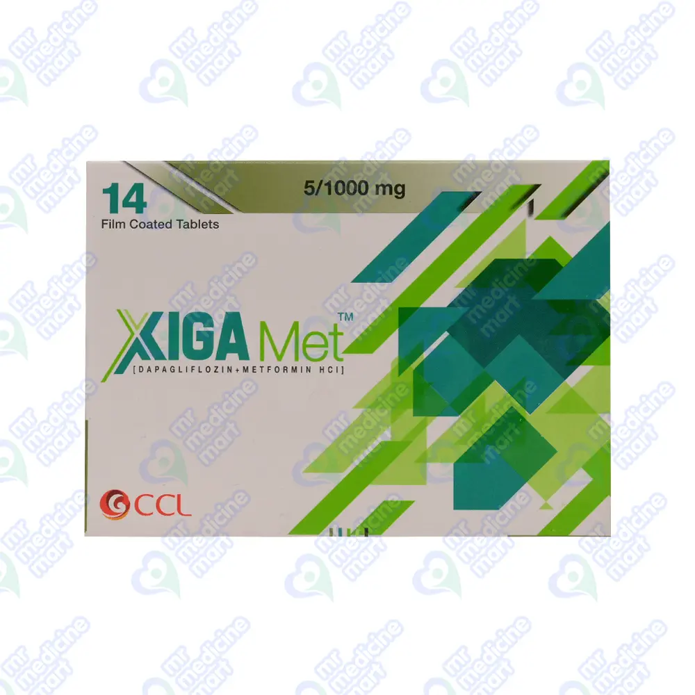 Xiga-Met 5mg+1000mg Tablet 7 'S