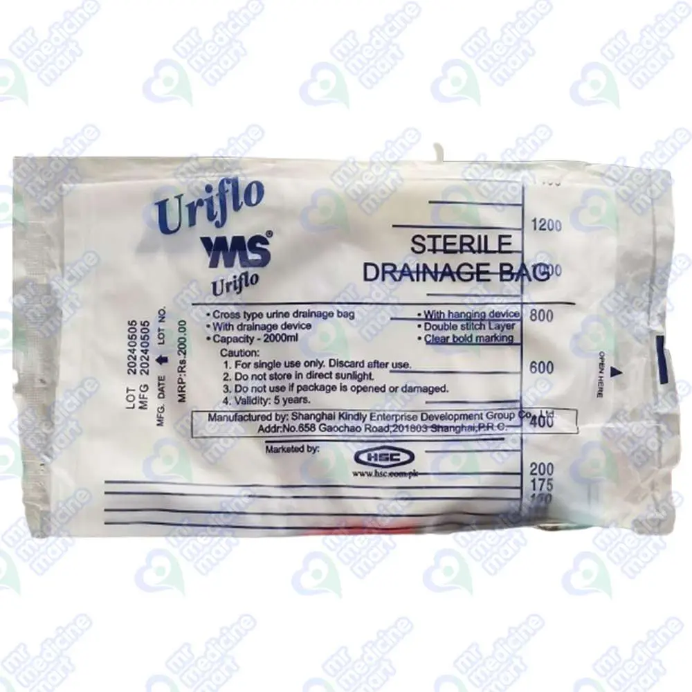YMS Urine Drainage Bag 2000ml