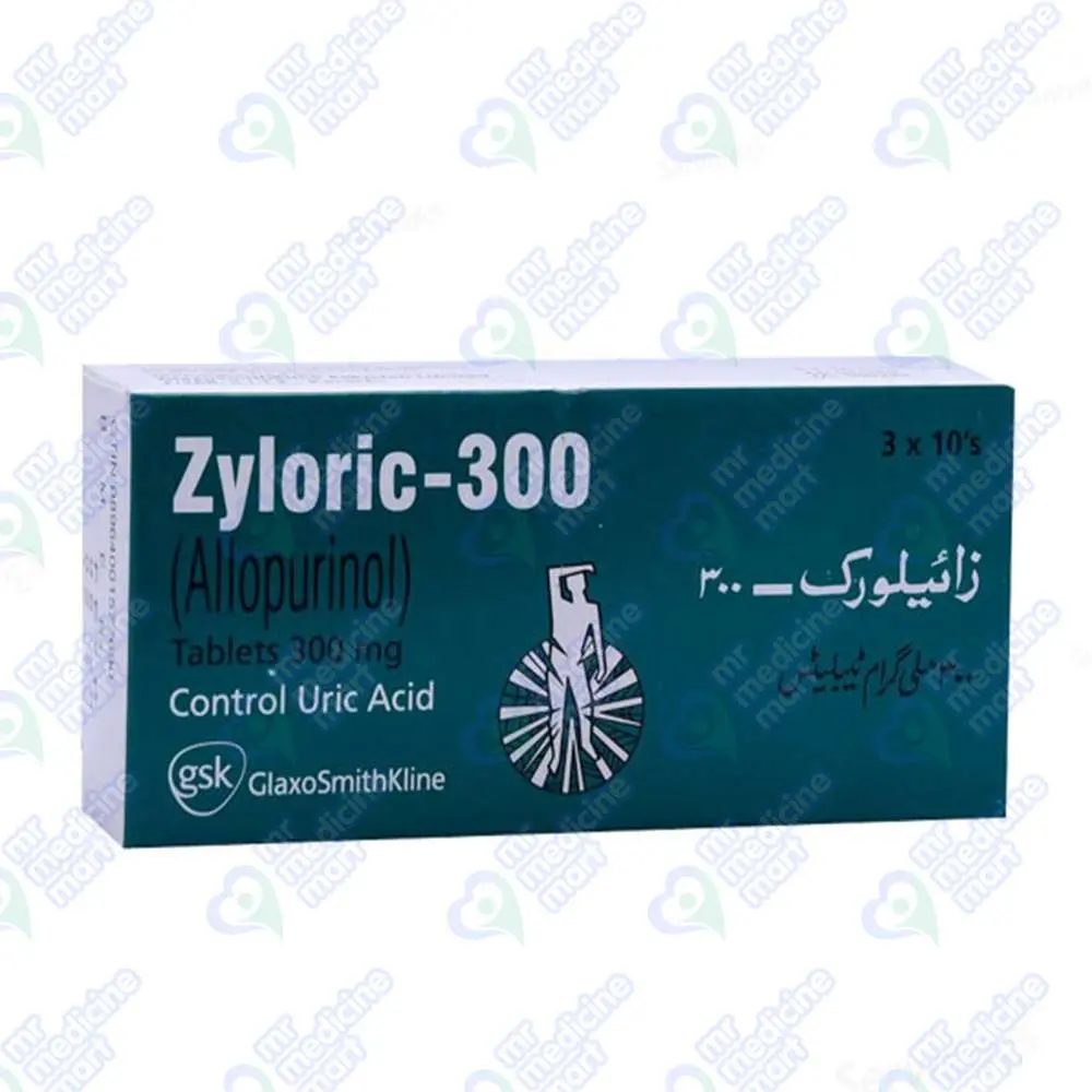 Zyloric 300mg Tablet 10's (Net)