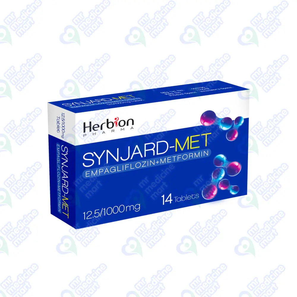 Synjard-Met 12.5+1000mg Tasblets 60's