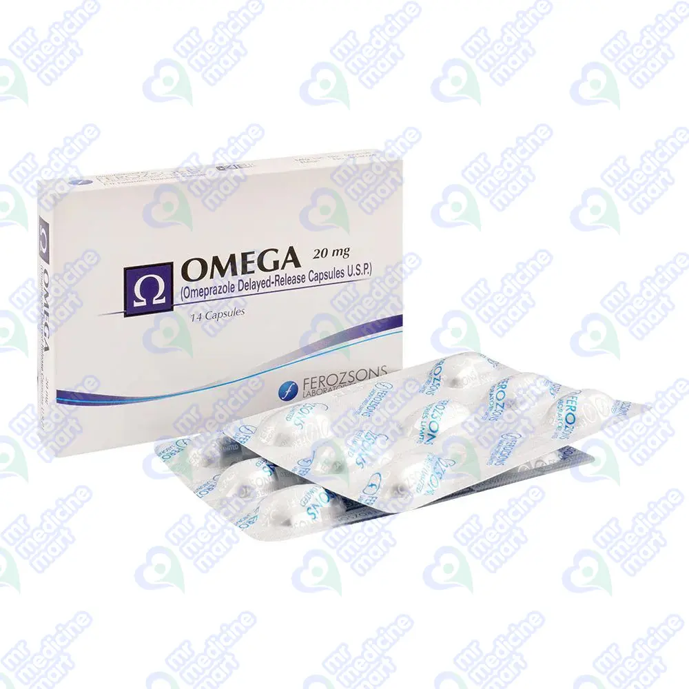 Omega 20mg Capsules 14's