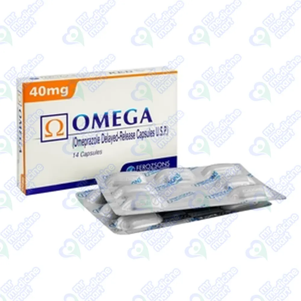 Omega 40mg Capsules 14's
