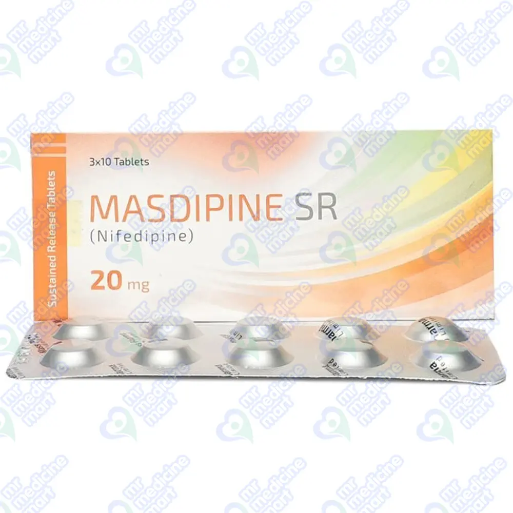 Masdipine SR 20mg Tablet 30’s