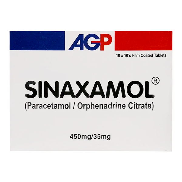 Sinaxamol 450Mg/35Mg Tablet 100's