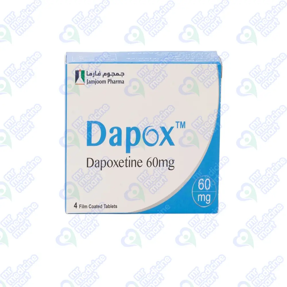 Dapox 60mg (Dapoxetine) Tablets 4's (Net)