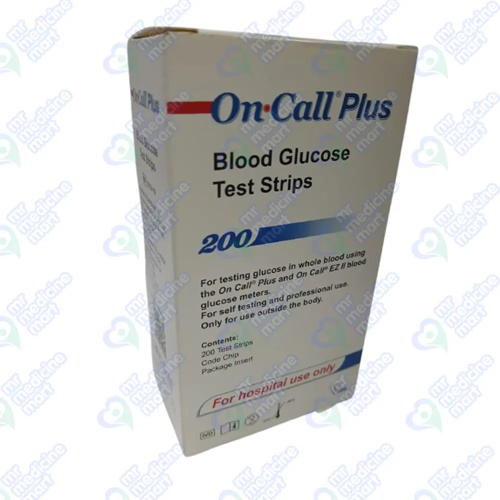 On Call Blood Glucose Test Strip 200