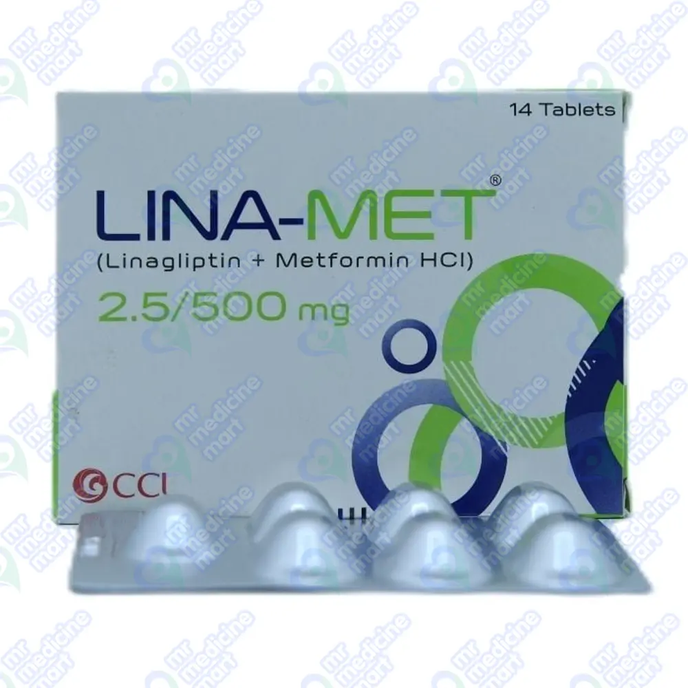 Lina Met 2.5/500mg Tablets 14's