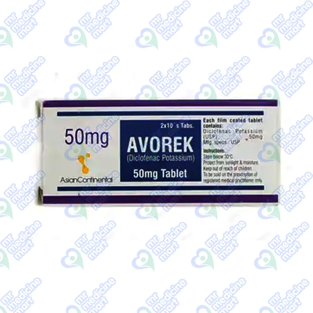 Avorek 50mg Tablet 20's