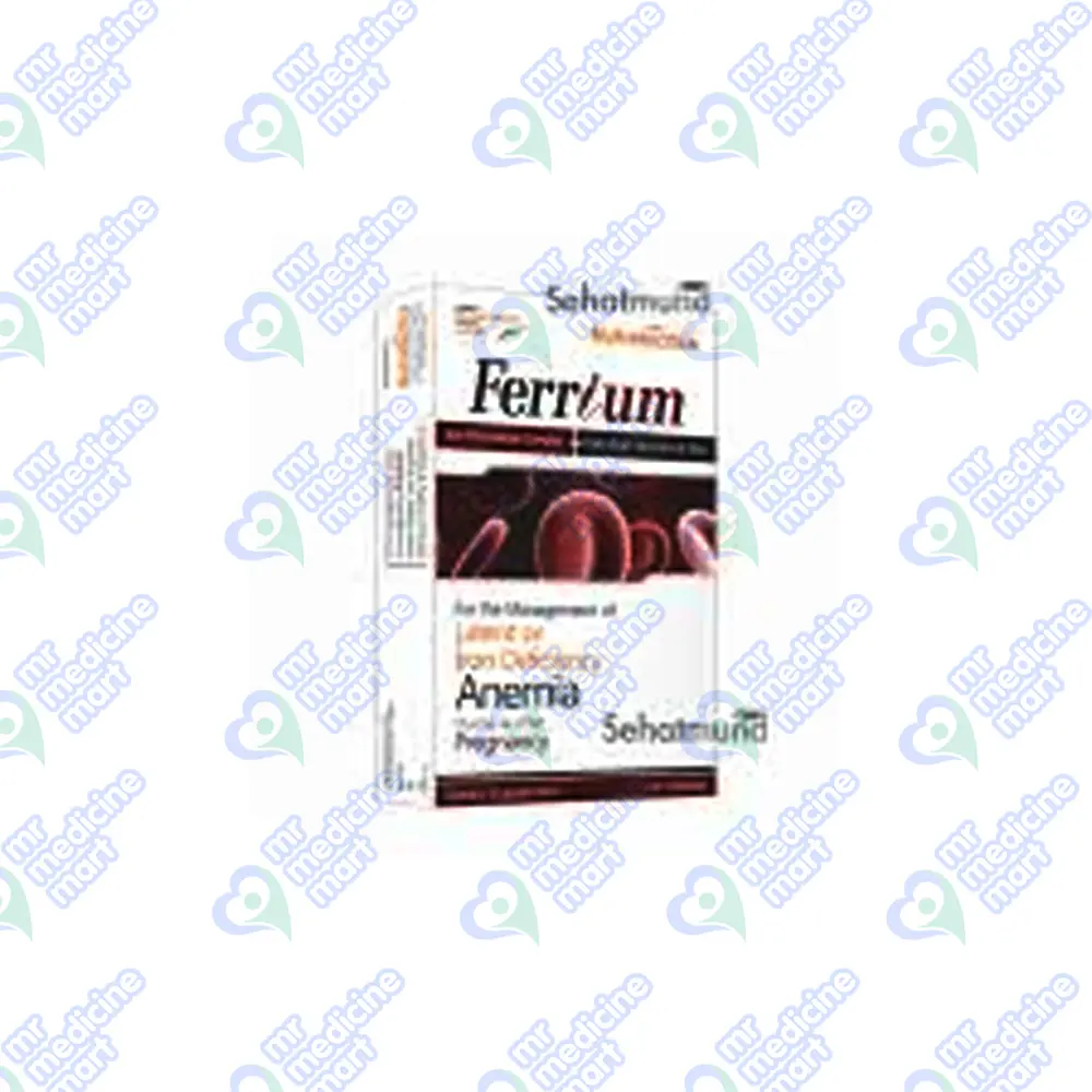Ferrium Tablet 30’s Price in Pakistan | Uses, Benefits & Iron Deficien
